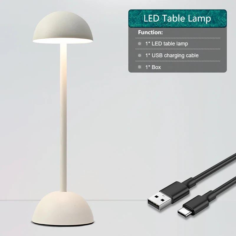 Candeeiro de secretária LED Yztrax KidsLight preto com haste em espiral e cabo USB-C incluído
