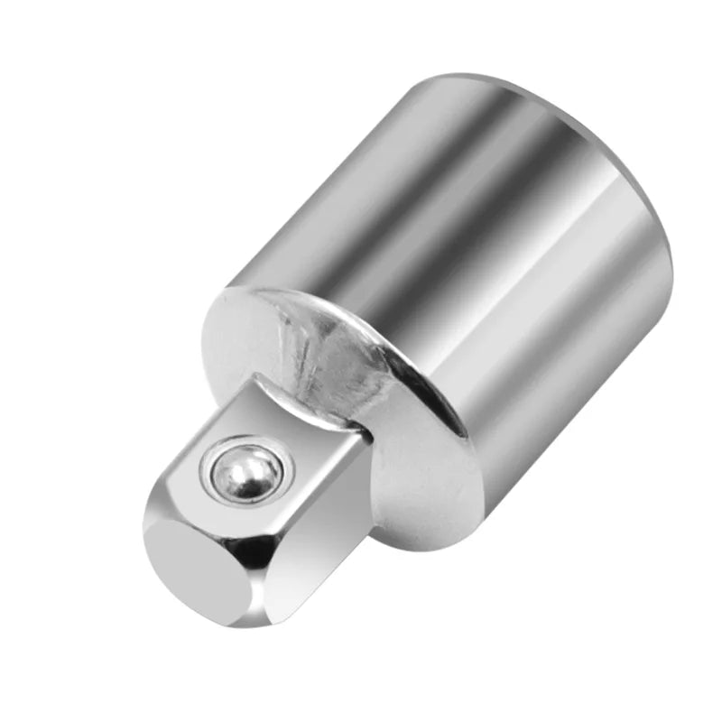 Adaptador de Encaixe de Catraca Conversor 1/2" 3/8" 1/4" em Aço Inoxidável