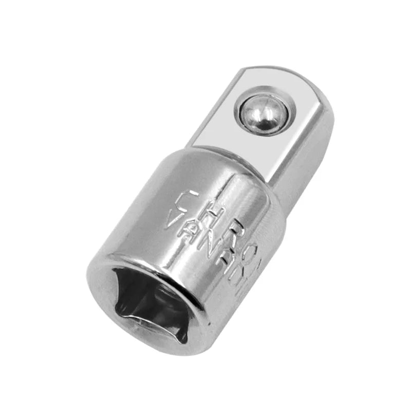 Adaptador de Encaixe de Catraca Conversor 1/2" 3/8" 1/4" em Aço Inoxidável