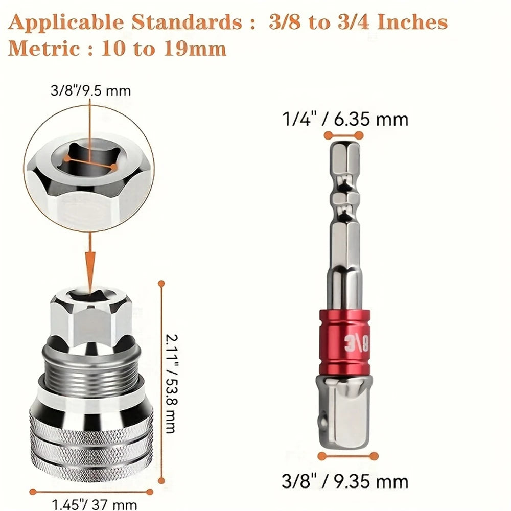 Chave de Caixa Ajustável Universal Multifuncional 10-19mm