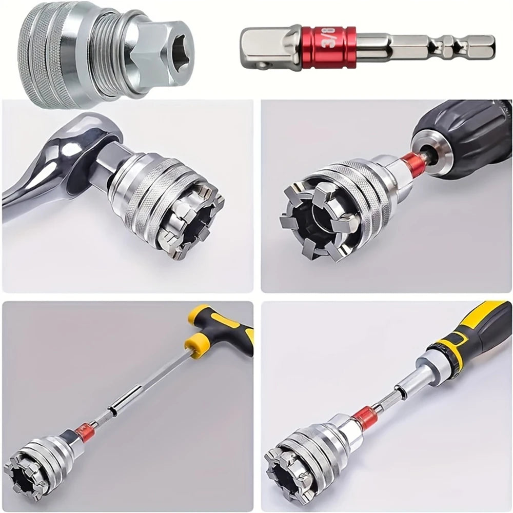 Chave de Caixa Ajustável Universal Multifuncional 10-19mm