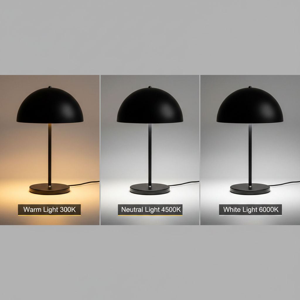  Três modos de luz do candeeiro LED KidsLight: quente 3000K, neutra 4500K e branca 6000K
