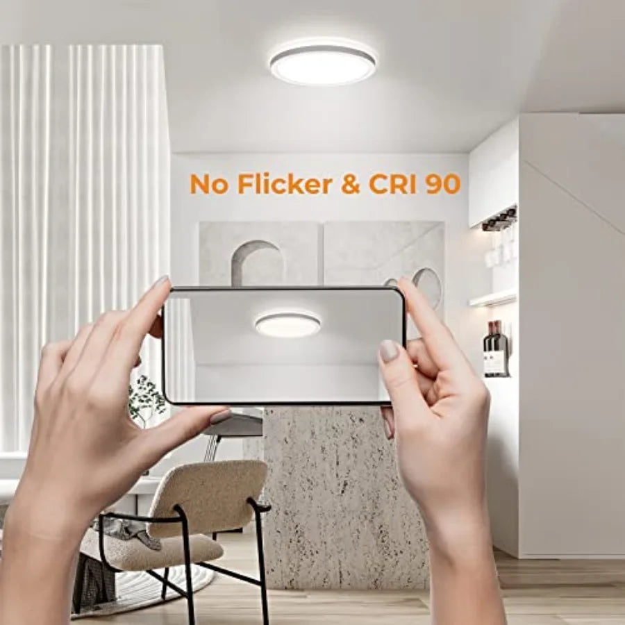 Yztrax SlimRound™ – Candeeiro LED de Teto Redondo Ultra-Fino 18W | 3000K-4000K-5000K